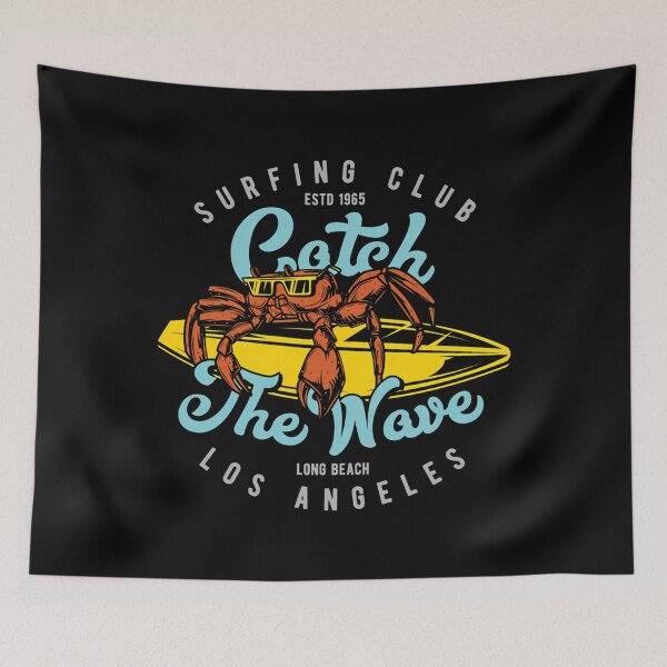 Item preview, Catch The Wave Surfing Club - Long Beach La California designed and sold by GylloneBAYONNE.