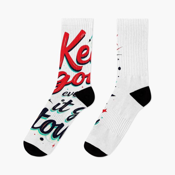 Item preview, Keep Going Even When It Gets Tough - Retro Motivational Typography designed and sold by Serjames.