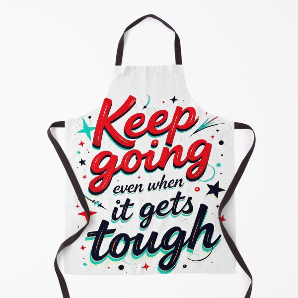 Item preview, Keep Going Even When It Gets Tough - Retro Motivational Typography designed and sold by Serjames.