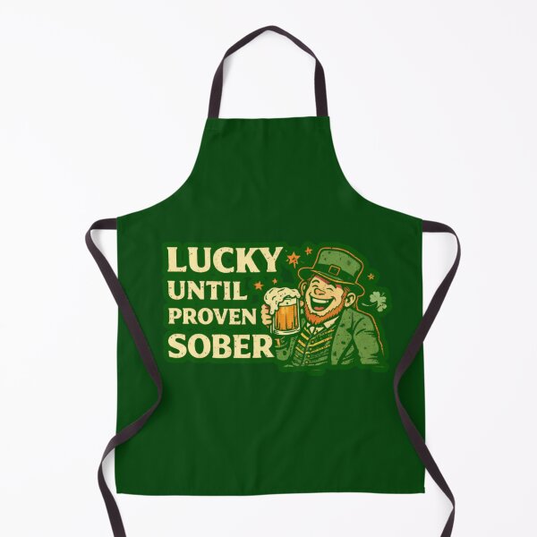 Item preview, Lucky Until Proven Sober Funny Leprechaun St. Patrick's Day Shirt designed and sold by Mosogoloso.