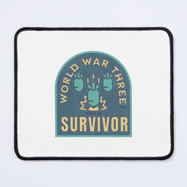 Item preview, World War Three Survivor Retro Bomb Graphic Shirt designed and sold by RealLifeMerchies.