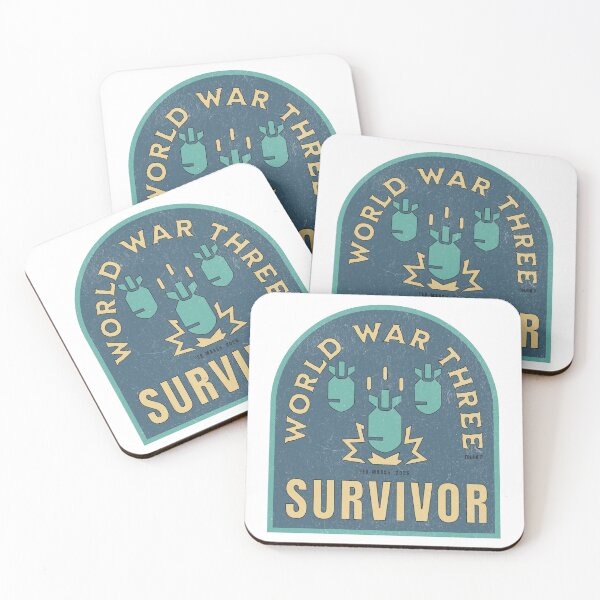 Item preview, World War Three Survivor Retro Bomb Graphic Shirt designed and sold by RealLifeMerchies.