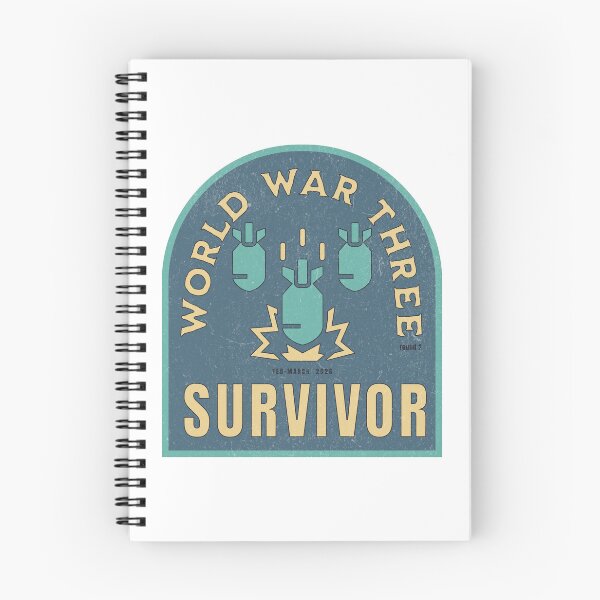 Item preview, World War Three Survivor Retro Bomb Graphic Shirt designed and sold by RealLifeMerchies.