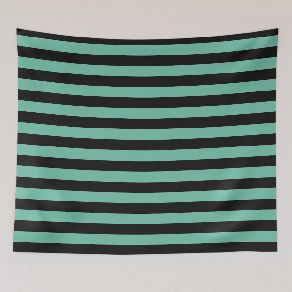Item preview, Striped Black And Pastel Green Pattern designed and sold by pattern-archive.