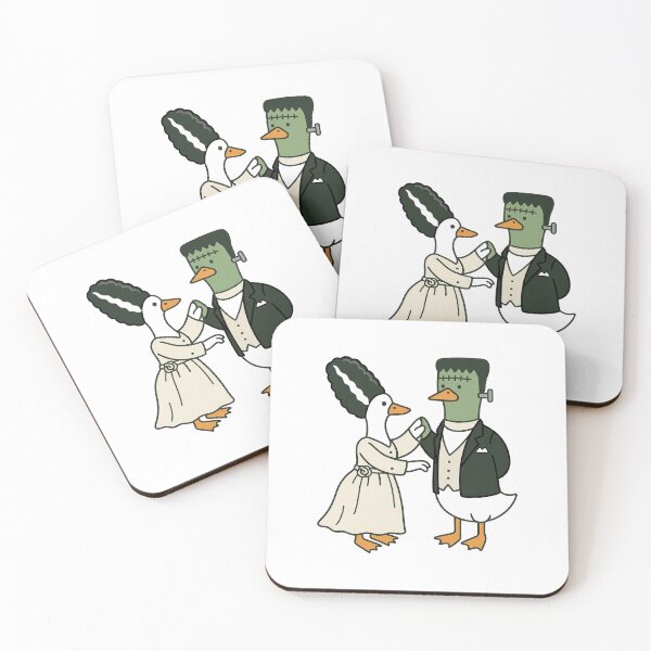 Item preview, Frankenstein and Bride Goose Halloween designed and sold by hargisnamocho.