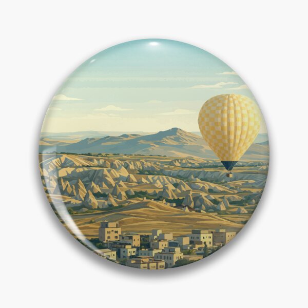 Item preview, Hot Air Balloons Over Cappadocia Townscape designed and sold by darekkocurek.