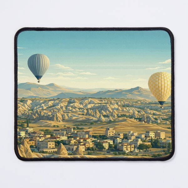 Item preview, Hot Air Balloons Over Cappadocia Townscape designed and sold by darekkocurek.