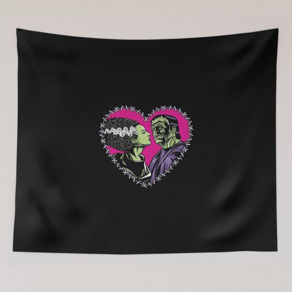 Item preview, Monsters - Frankenstein and Bride - Stitched Heart - Love At First Sight designed and sold by hargisnamocho.