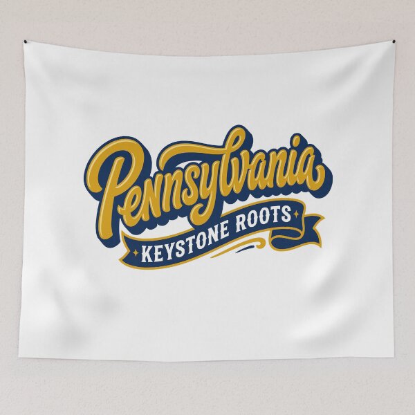 Item preview, Pennsylvania Keystone Roots Retro State Pride Vintage  designed and sold by Cozy-Old-Pub.