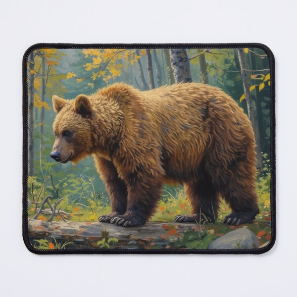 Item preview, Majestic Bear in Autumn Forest designed and sold by Mary Spencer.