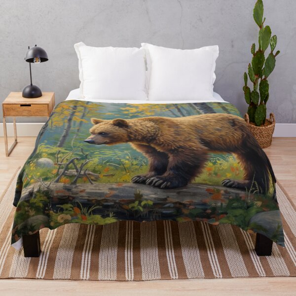 Item preview, Majestic Bear in Autumn Forest designed and sold by Mary Spencer.