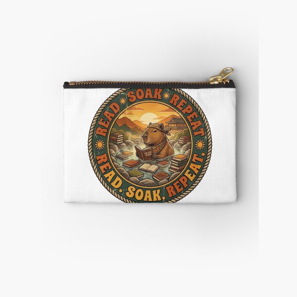 Item preview, Retro Read Soak Repeat Capybara designed and sold by ARTReMi.