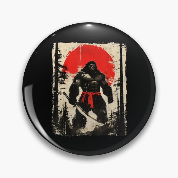 Item preview, Samurai Bigfoot Japanese Style Warrior Illustration designed and sold by titanlevi.