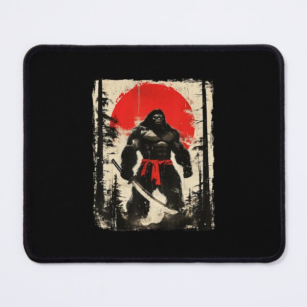 Item preview, Samurai Bigfoot Japanese Style Warrior Illustration designed and sold by titanlevi.