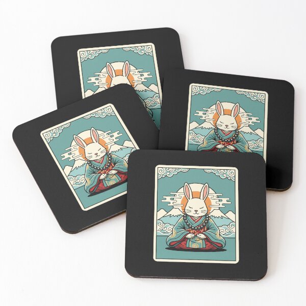 Item preview, Zen Rabbit Japanese Temple Style Illustration designed and sold by JordynLadukeg65.