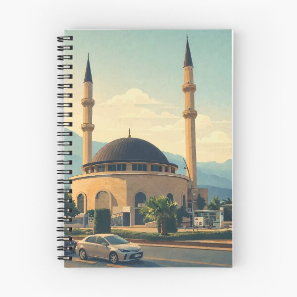 Artikelvorschau, Kemer Straßenansicht mit Moschee und Bergen entworfen und verkauft von darekkocurek.