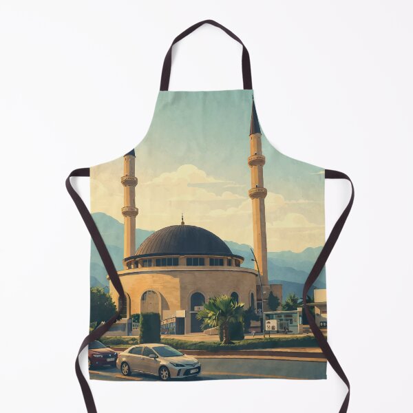 Item preview, Kemer Street View with Mosque and Mountains designed and sold by darekkocurek.