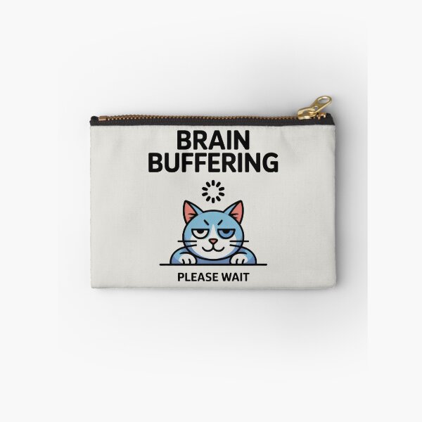 Item preview, Brain Buffering Cat Mental Health Sarcasm designed and sold by SplashTastic.