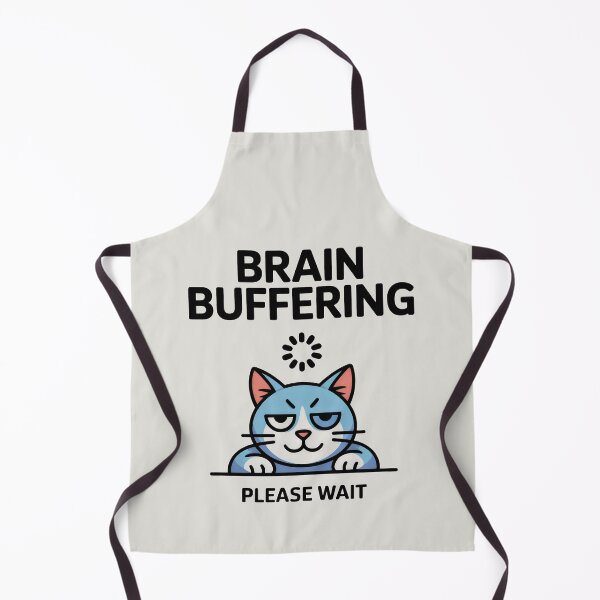 Item preview, Brain Buffering Cat Mental Health Sarcasm designed and sold by SplashTastic.