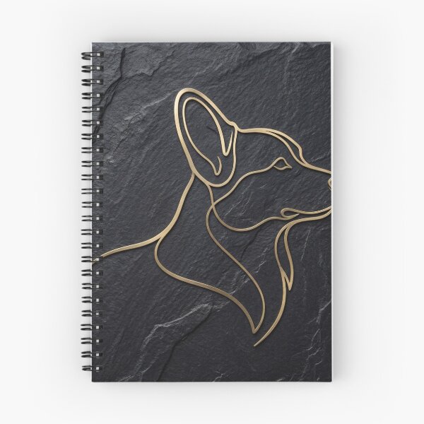 Item preview, The Tinkles Edition - Minimalist Corgi Line Art in Brushed Brass designed and sold by Pet Club Sanctuary | The Signature Collection.