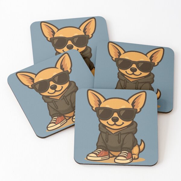 Item preview, Cute Chihuahua With Hoodie and Sneakers – Kawaii Dog Streetwear designed and sold by Aloloco.