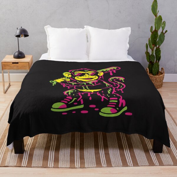 Item preview, Funny Drip Monkey Baseball Party Animal Neon Cartoon Design designed and sold by kiralynstration.