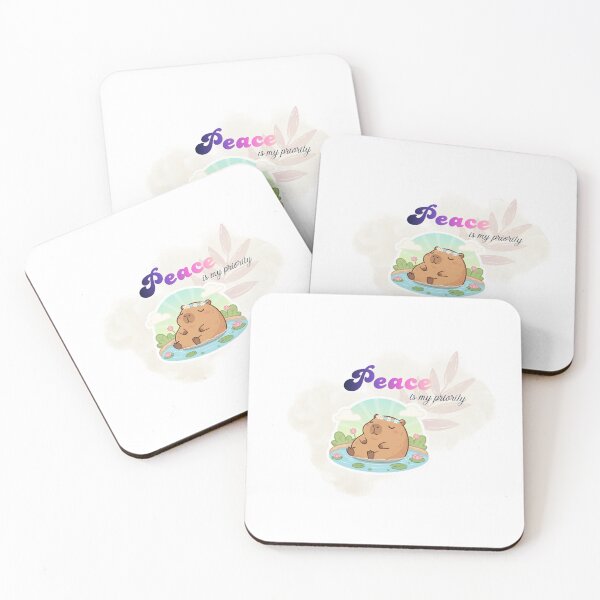 Item preview, Calm Capybara Peaceful Vibes designed and sold by DreamGraphicDG.