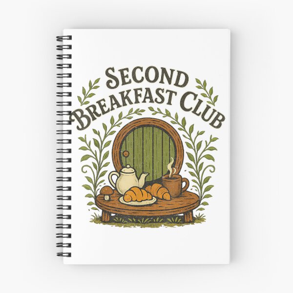 Artikelvorschau, Zweites Frühstücksclub-Shirt – Lustiges Hobbit-Fantasy-Shirt für Feinschmecker entworfen und verkauft von Daisy Grimes.