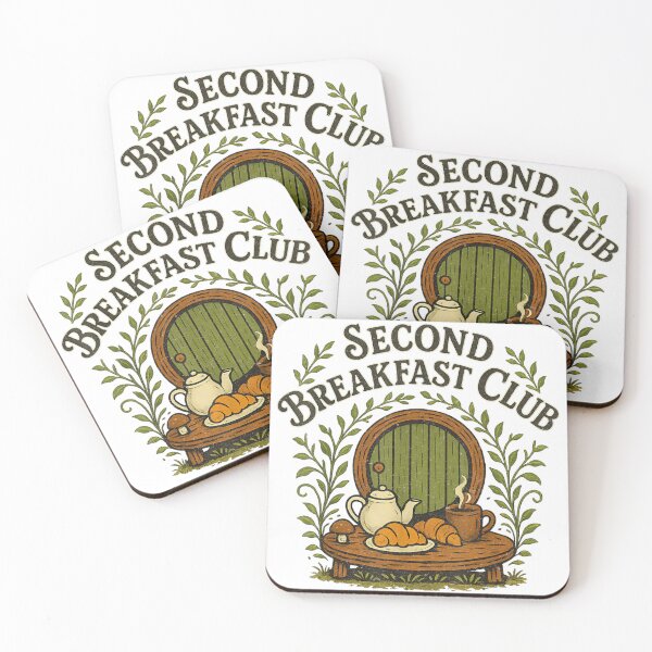 Item preview, Second Breakfast Club Funny Hobbit Food Lover Fantasy Humor Shirt designed and sold by Daisy Grimes.
