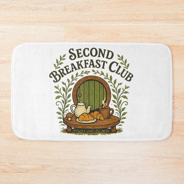 Item preview, Second Breakfast Club Funny Hobbit Food Lover Fantasy Humor Shirt designed and sold by Daisy Grimes.