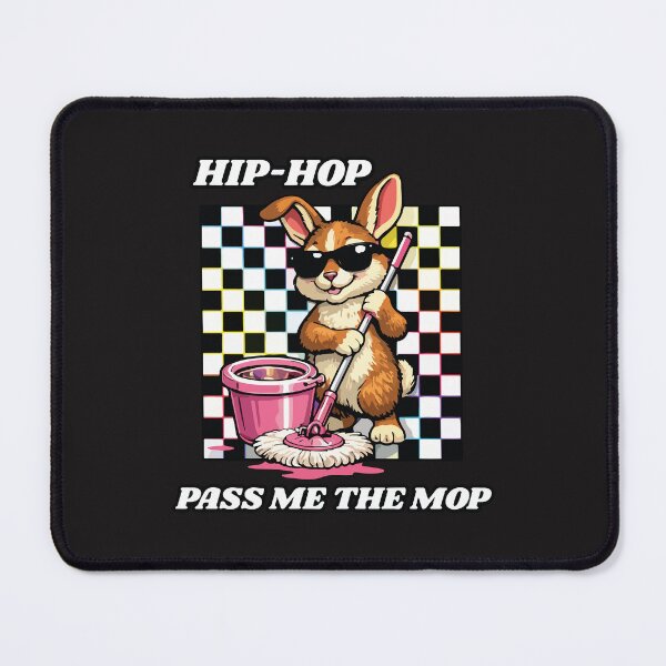 Item preview, Hip Hop Pass Me The Mop Funny Easter Cleaning Bunny Design designed and sold by kiralynstration.