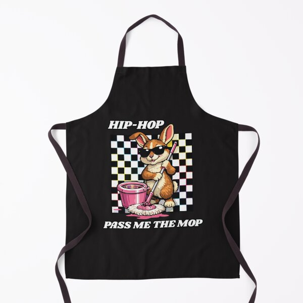 Item preview, Hip Hop Pass Me The Mop Funny Easter Cleaning Bunny Design designed and sold by kiralynstration.