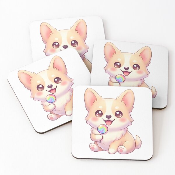 Item preview, Kawaii Cute Candy Dog designed and sold by VictorySticker.
