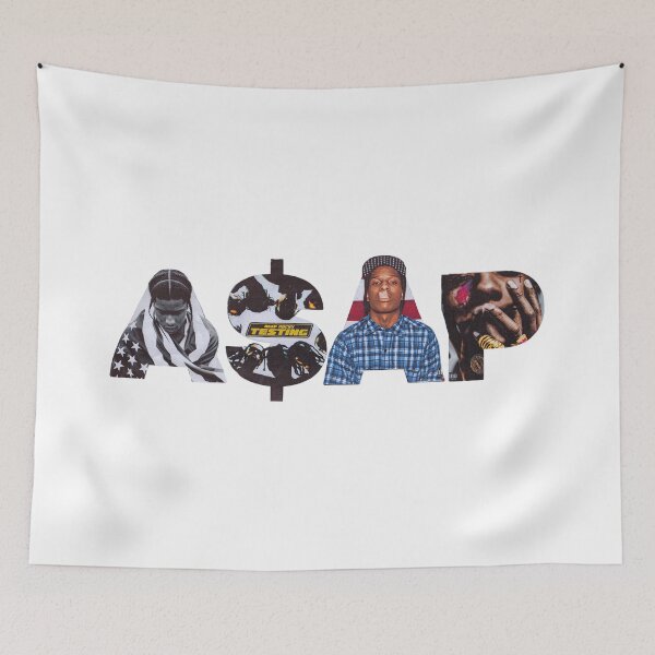Item preview, ASAP Rocky Album Typography Collage Cutout Design designed and sold by Novaque.