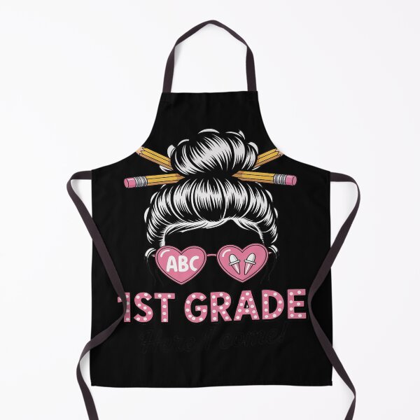 Item preview, 1st Grade Here I come Messy Bun Hair back to school designed and sold by PerifaBrasil.
