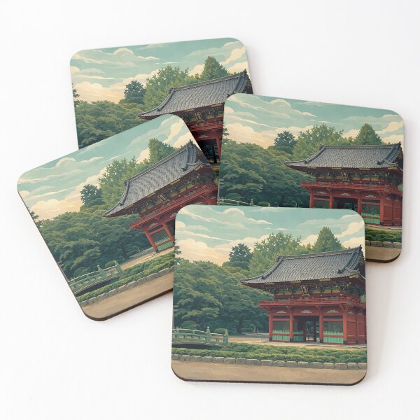 Item preview, Japanese Temple in a Peaceful Garden designed and sold by darekkocurek.