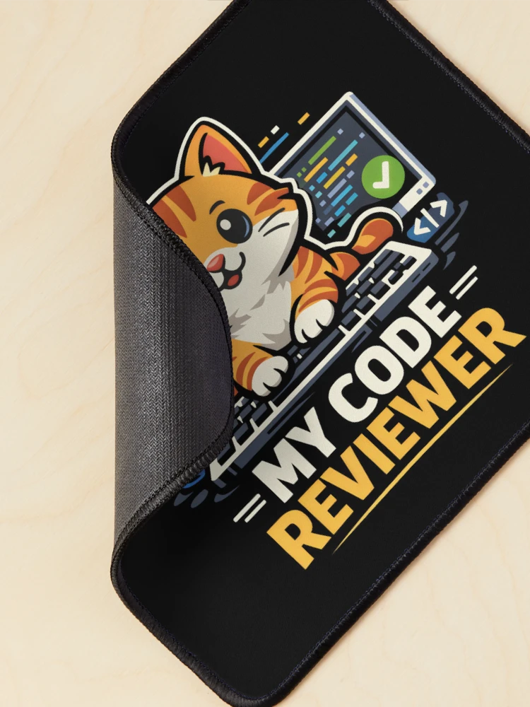 Thumbnail 2 of 5, Mouse Pad, Code Reviewer Cat Computer Science Coding designed and sold by SplashTastic.