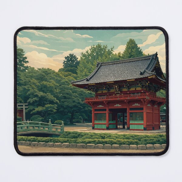 Item preview, Japanese Temple in a Peaceful Garden designed and sold by darekkocurek.