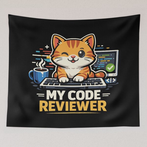 Item preview, Code Reviewer Cat Computer Science Coding designed and sold by SplashTastic.