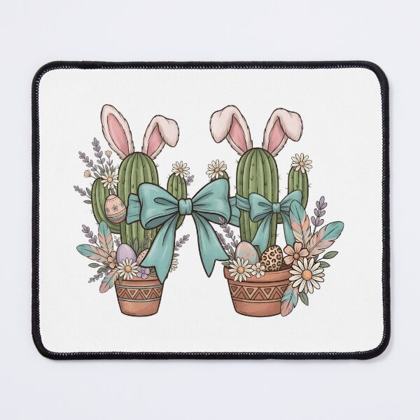 Item preview, Easter Cacti Duo Western Style - Boho Floral Desert Bunny designed and sold by DownloSpace.