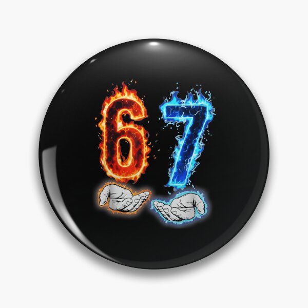 Item preview, Six Seven 67 Fire And Ice Number designed and sold by gladysenglish.