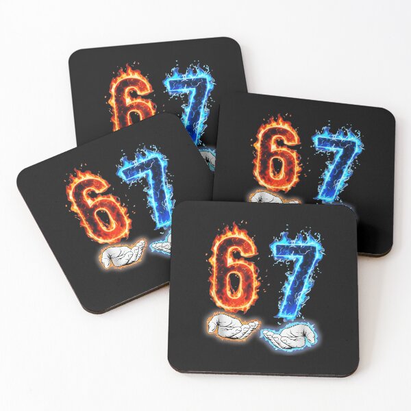 Item preview, Six Seven 67 Fire And Ice Number designed and sold by gladysenglish.