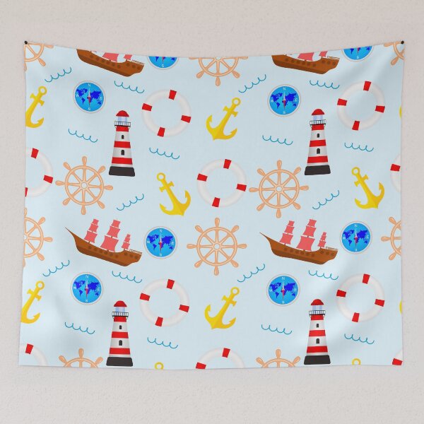 Item preview, Seamless pattern on a marine theme designed and sold by SVITANOK.