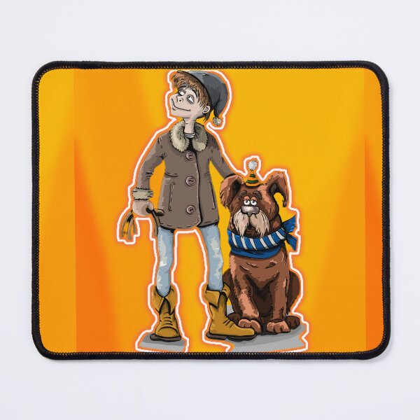 Item preview, Cute Boy and Dog Cartoon Illustration – Best Friends Forever Art designed and sold by VeenaArtStudio.