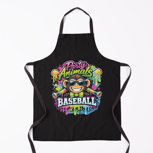 Item preview, Party Animals Baseball Funny Monkey Neon Drip Design designed and sold by kiralynstration.