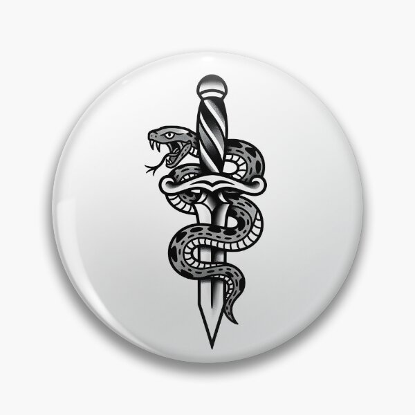 Item preview, Dagger and Serpent designed and sold by OccultArtisan.