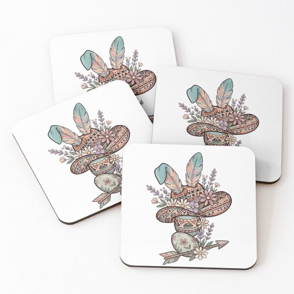 Item preview, Easter Mushroom Western Style - Boho Floral Toadstool Bunny designed and sold by DownloSpace.