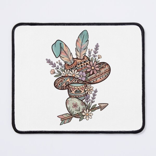 Item preview, Easter Mushroom Western Style - Boho Floral Toadstool Bunny designed and sold by DownloSpace.