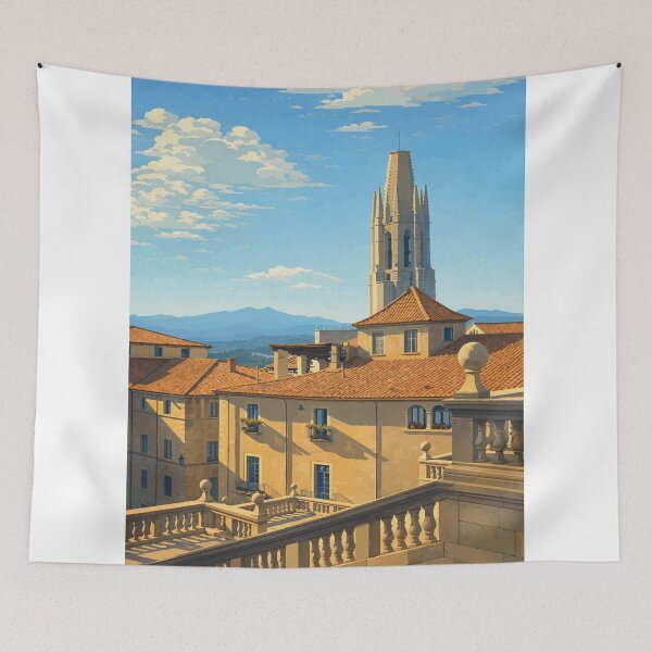 Item preview, Girona Cathedral Above the Old Town designed and sold by darekkocurek.