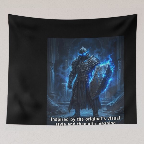 Item preview, Blue Knight in Ruins designed and sold by feckoeansn.